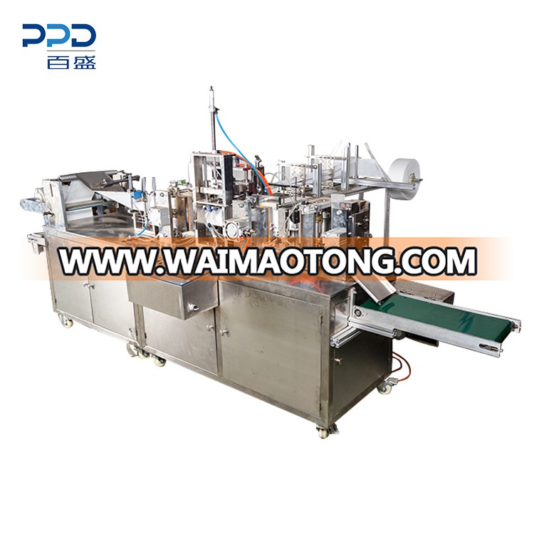 High Speed 60-100pck/minute Four Side Sealing Wet Tissue Making Machine